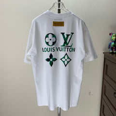 Fleece printed round neck T-shirt