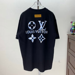 Fleece printed round neck T-shirt
