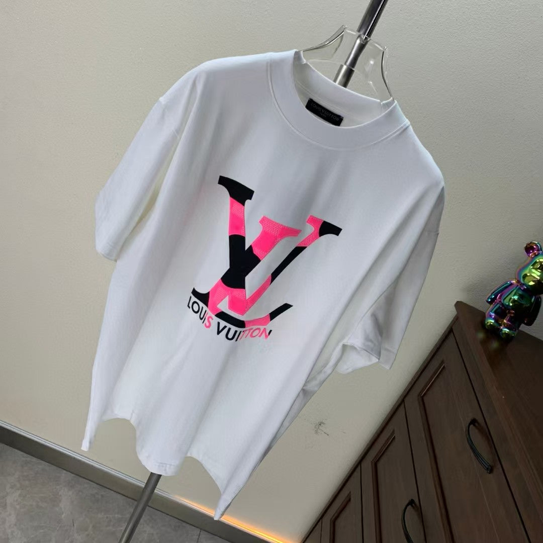 Towel Embroidered Round Neck T-shirt