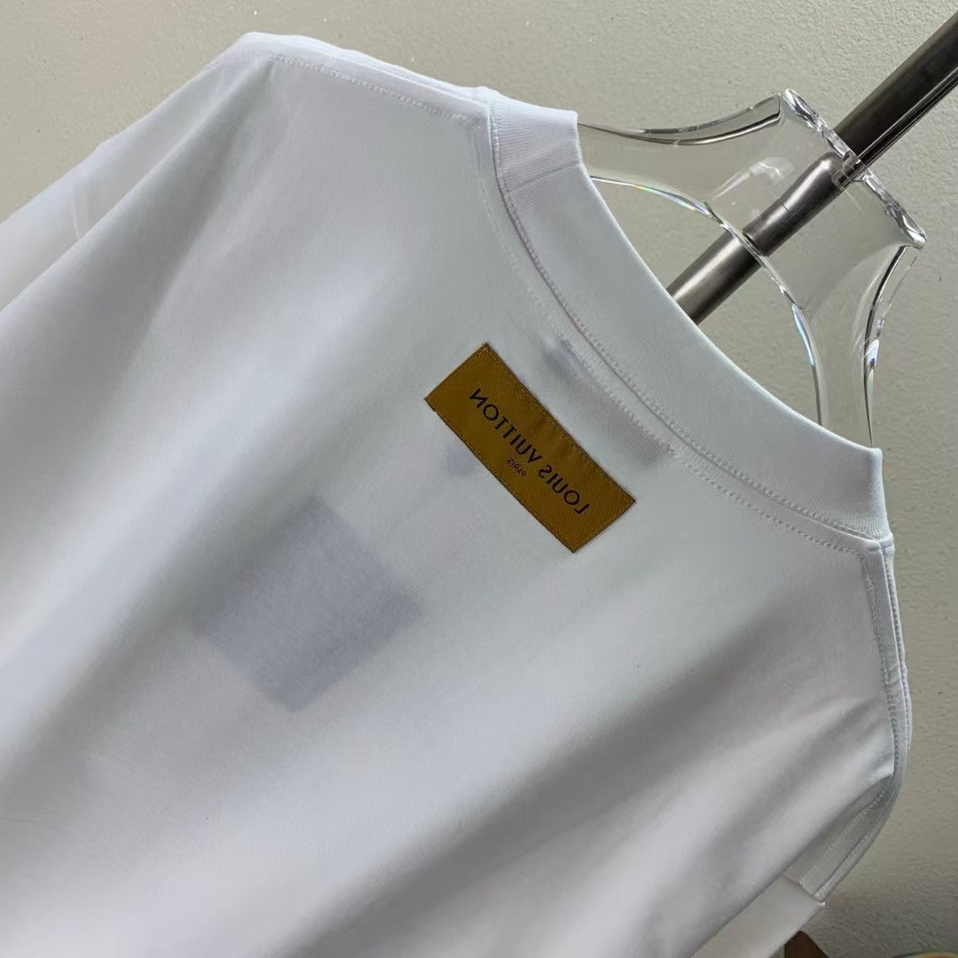 Towel Embroidered Round Neck T-shirt