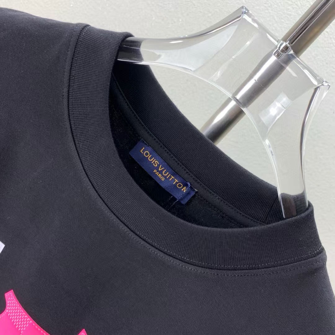 Towel Embroidered Round Neck T-shirt