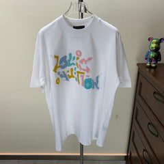 Towel Embroidered Round Neck T-shirt