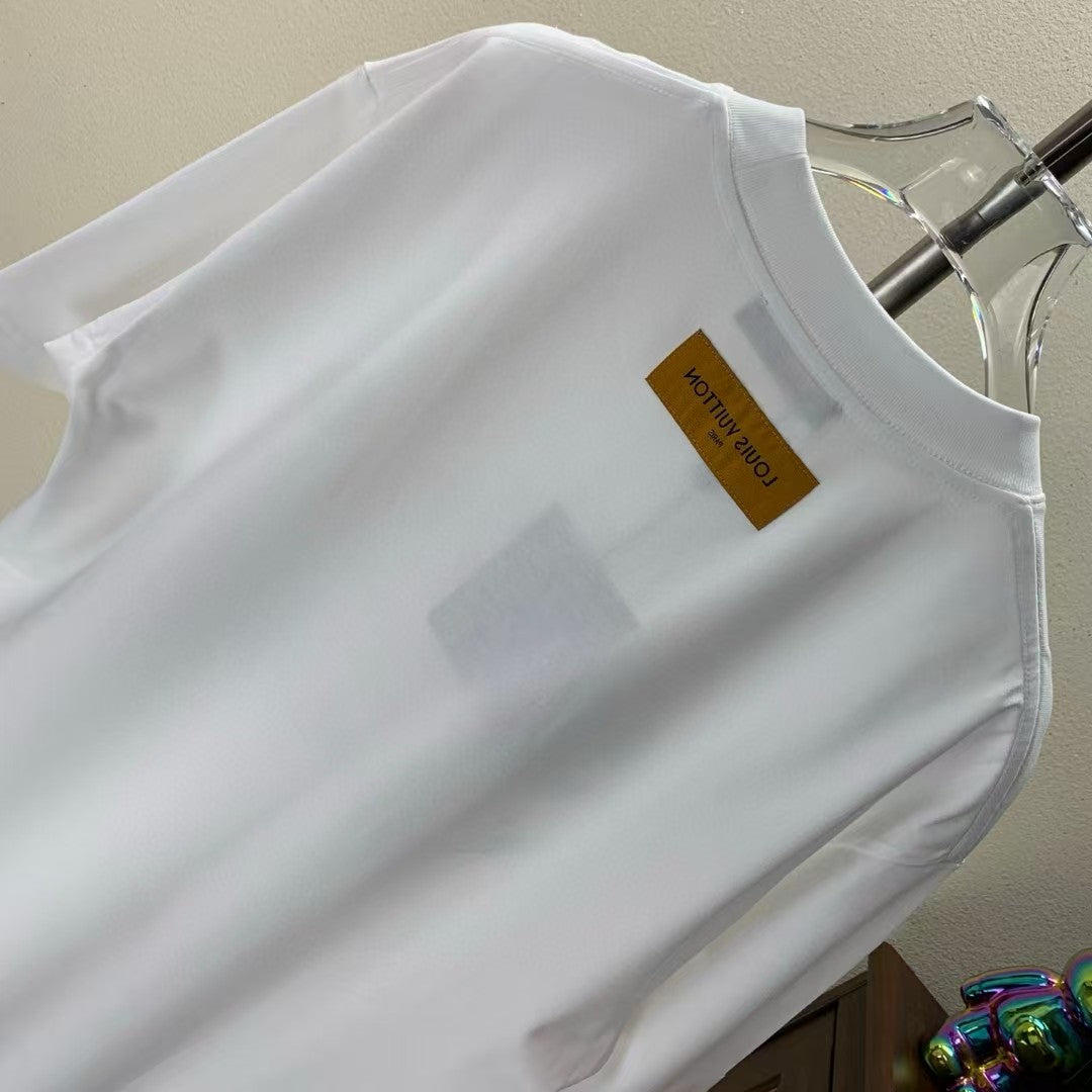 Towel Embroidered Round Neck T-shirt