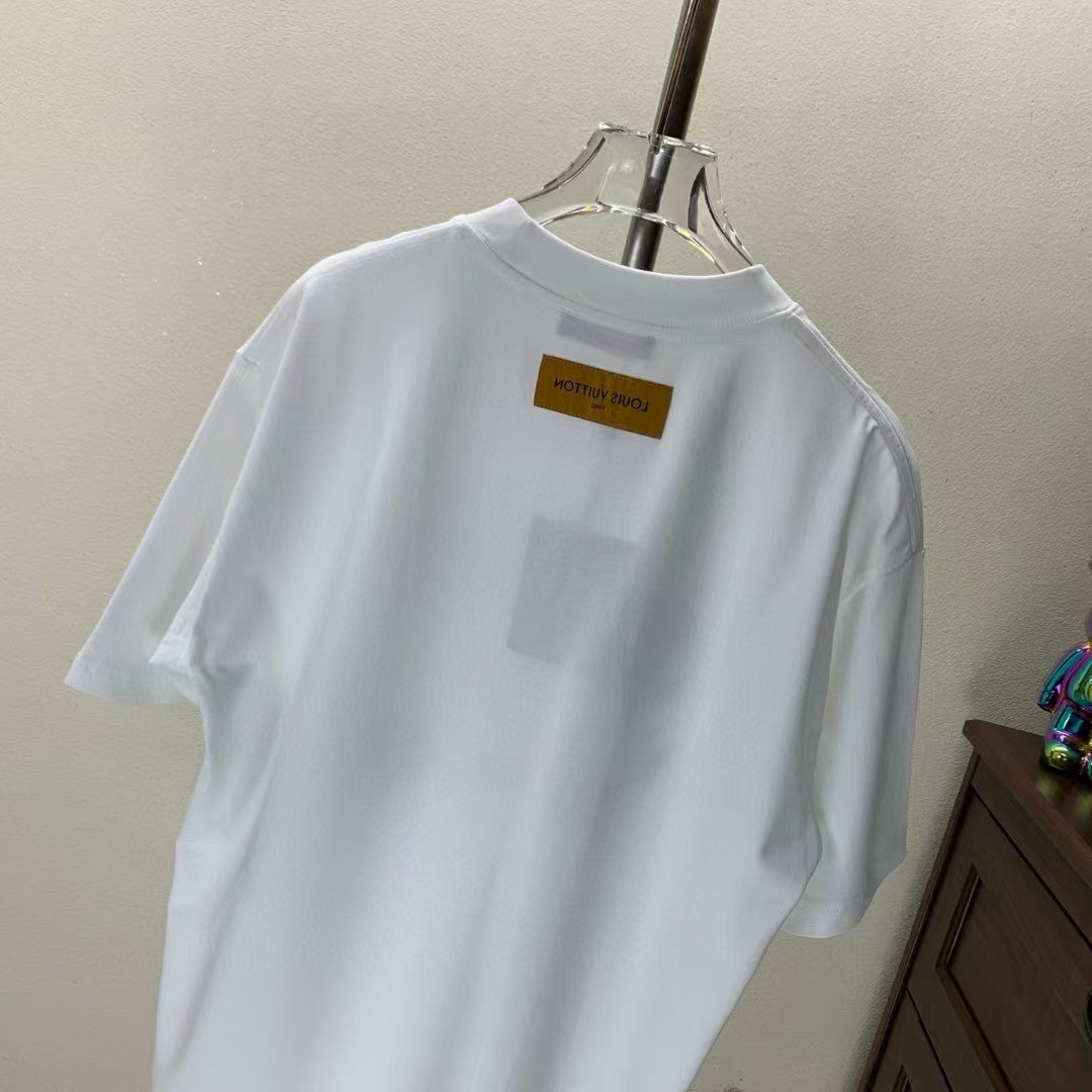 Towel Embroidered Round Neck T-shirt