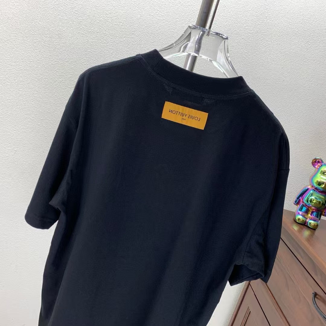 Towel Embroidered Round Neck T-shirt