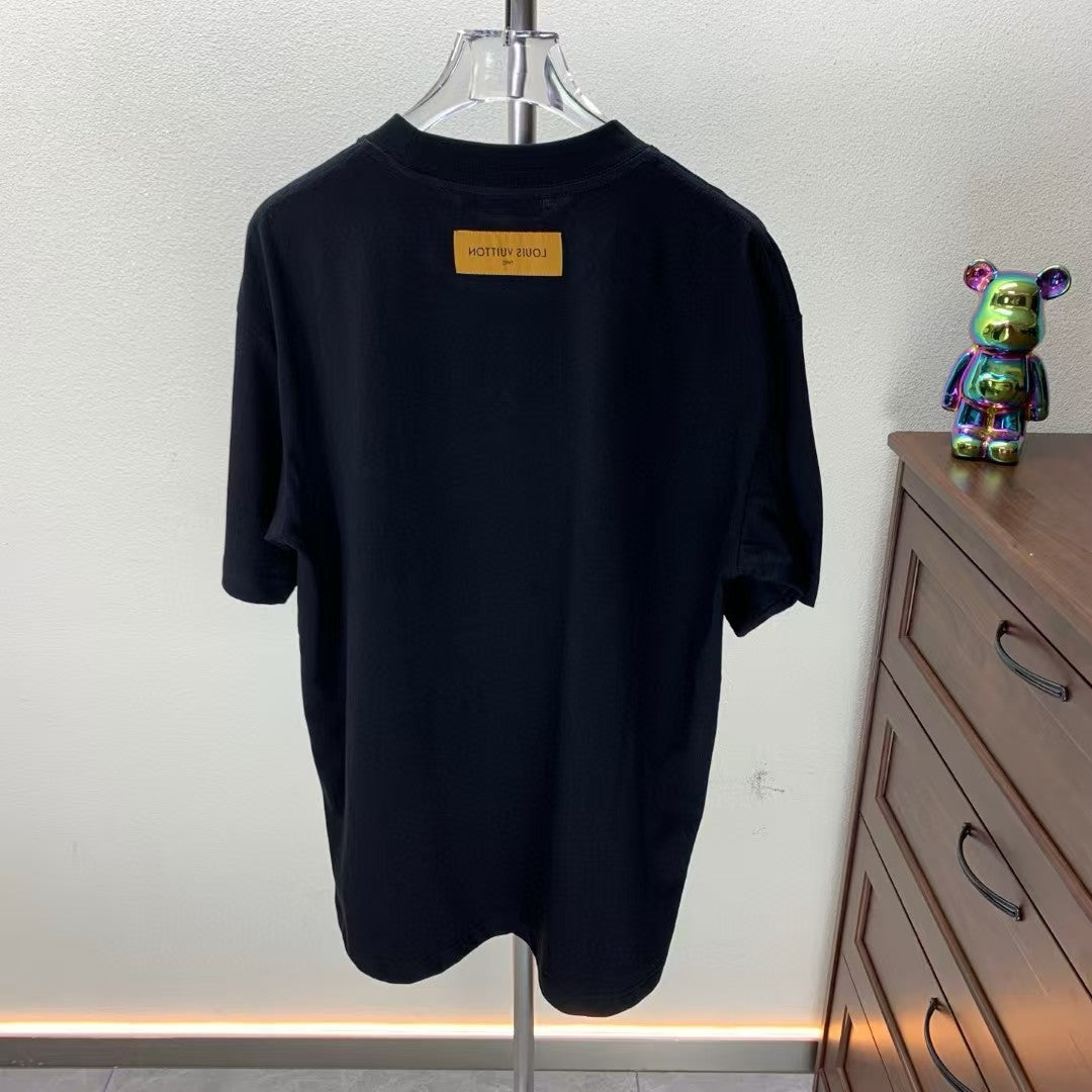 Towel Embroidered Round Neck T-shirt