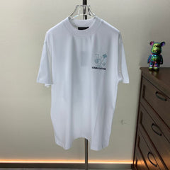 Embroidered round neck T-shirt