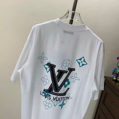Embroidered round neck T-shirt