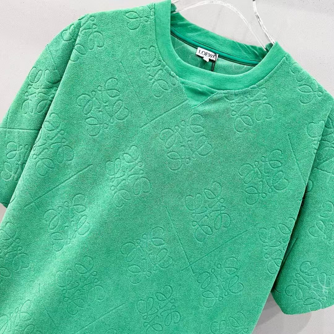 Customized Jacquard Fabric Round Neck T-shirt