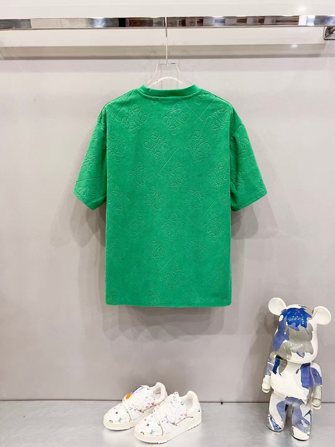 Customized Jacquard Fabric Round Neck T-shirt