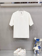 Customized Jacquard Fabric Round Neck T-shirt