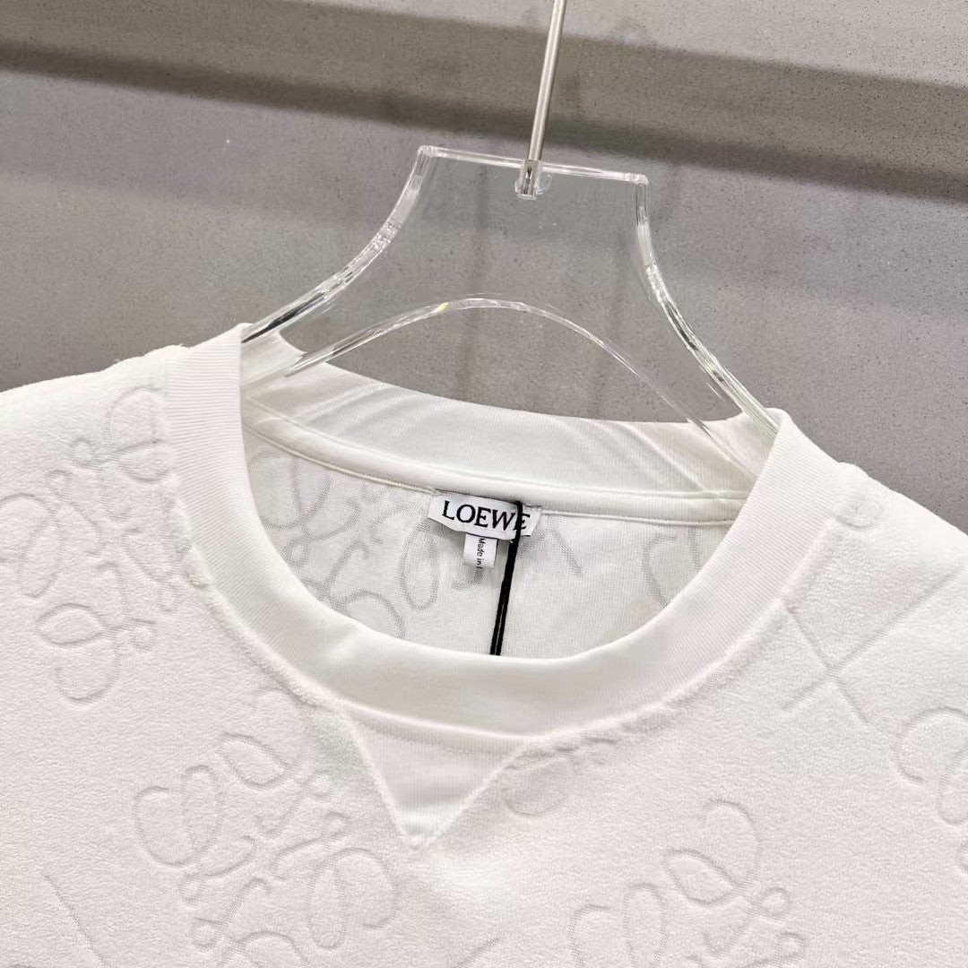 Customized Jacquard Fabric Round Neck T-shirt