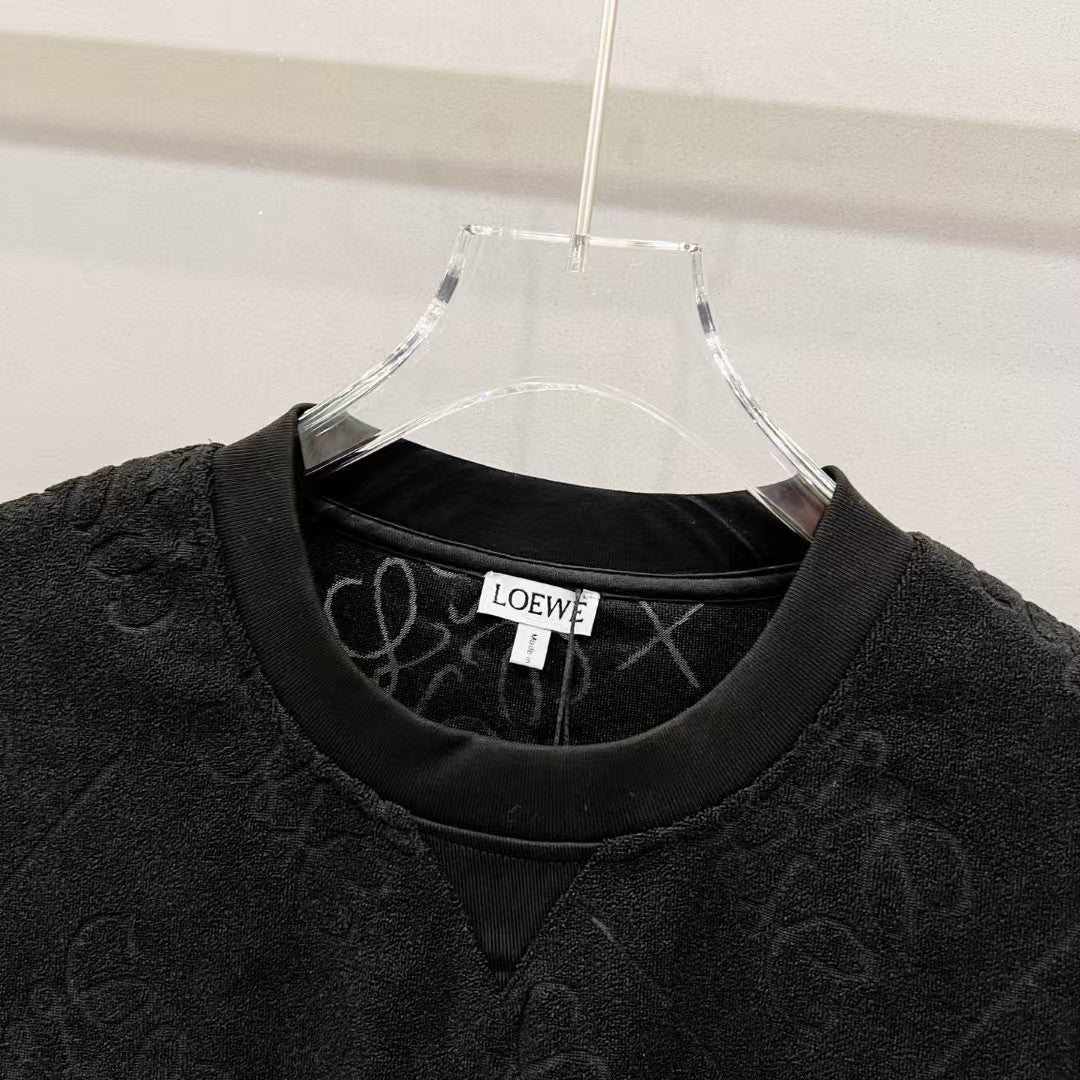 Customized Jacquard Fabric Round Neck T-shirt