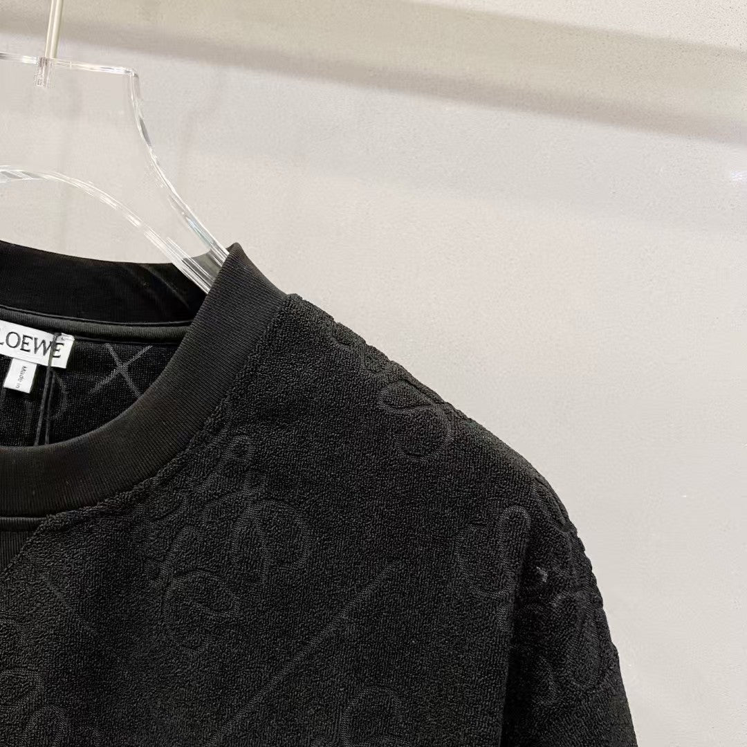 Customized Jacquard Fabric Round Neck T-shirt