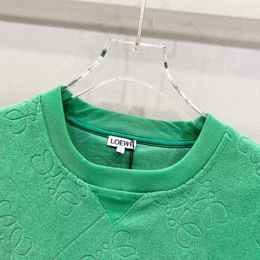 Customized Jacquard Fabric Round Neck T-shirt