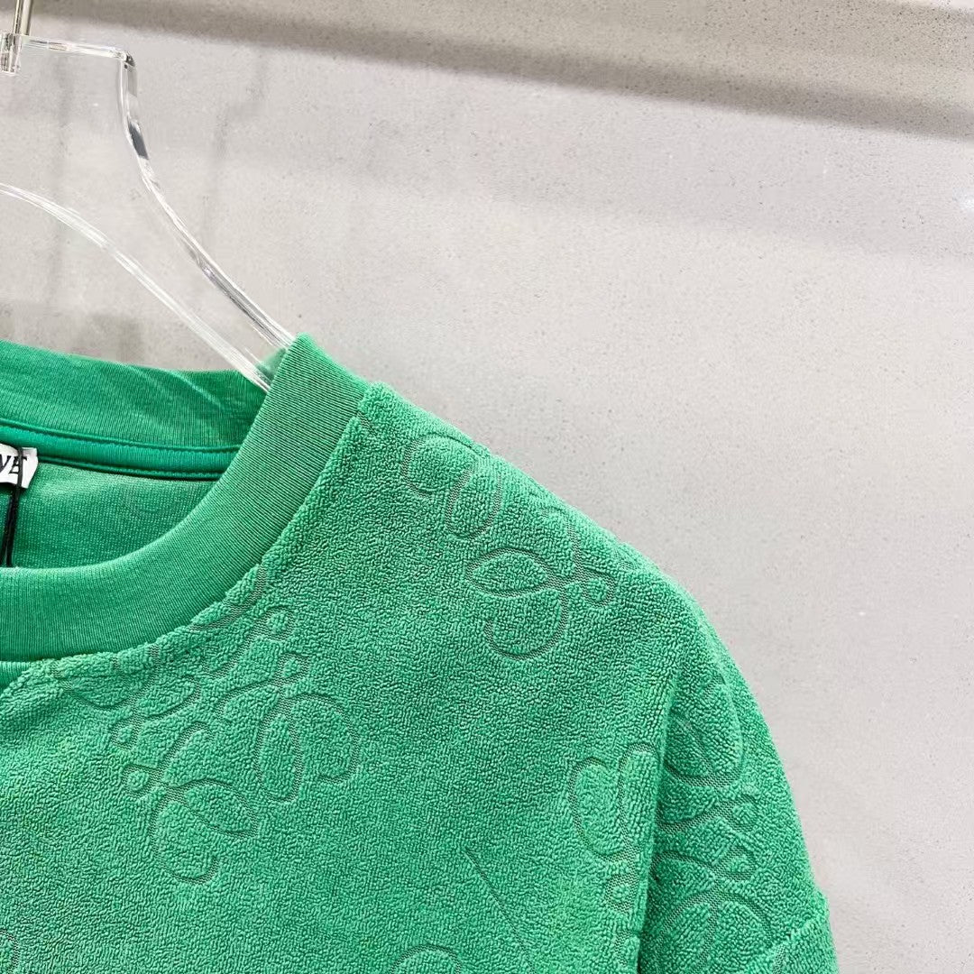 Customized Jacquard Fabric Round Neck T-shirt