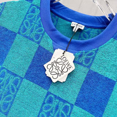 Customized towel fabric round neck T-shirt