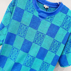 Customized towel fabric round neck T-shirt
