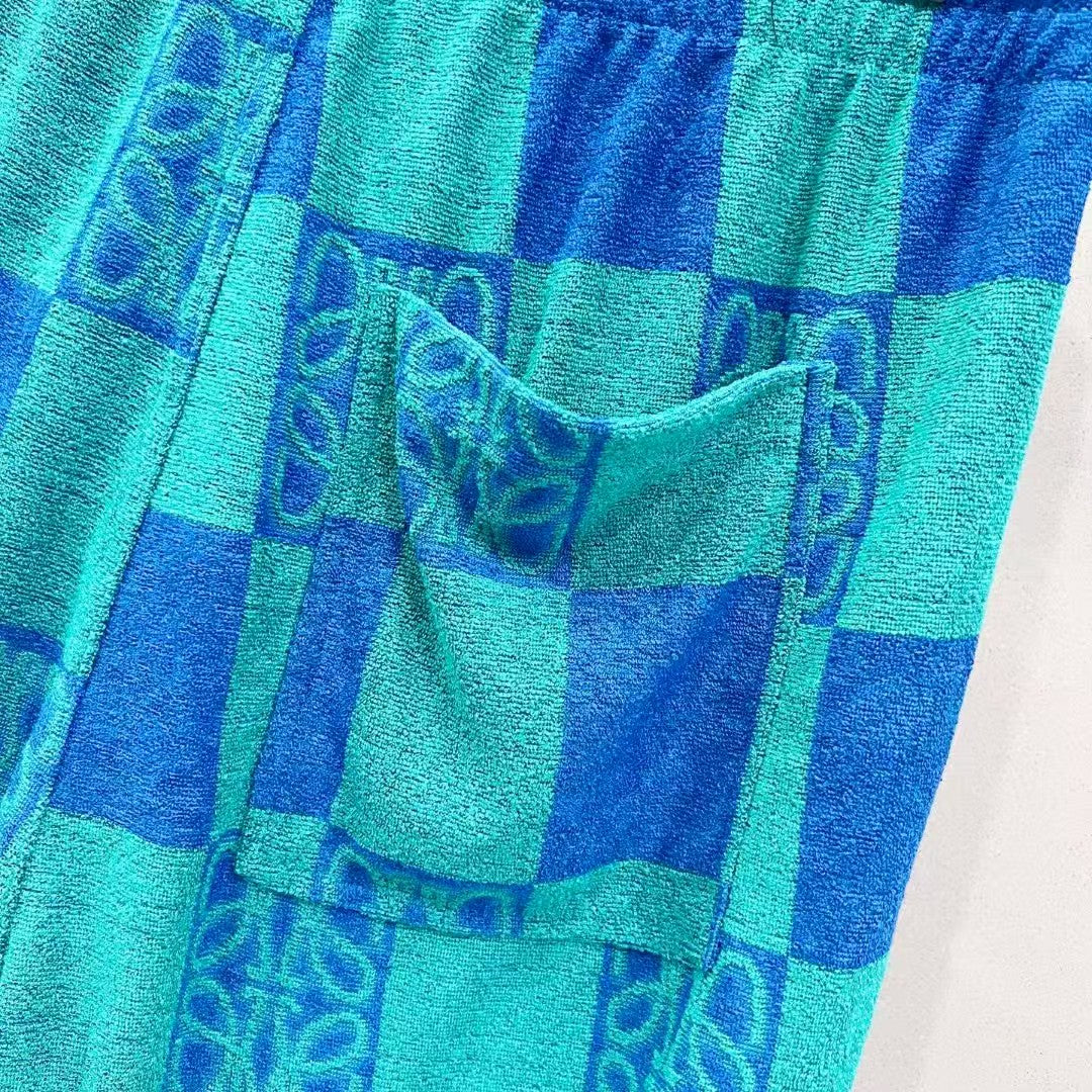 Customized towel fabric shorts