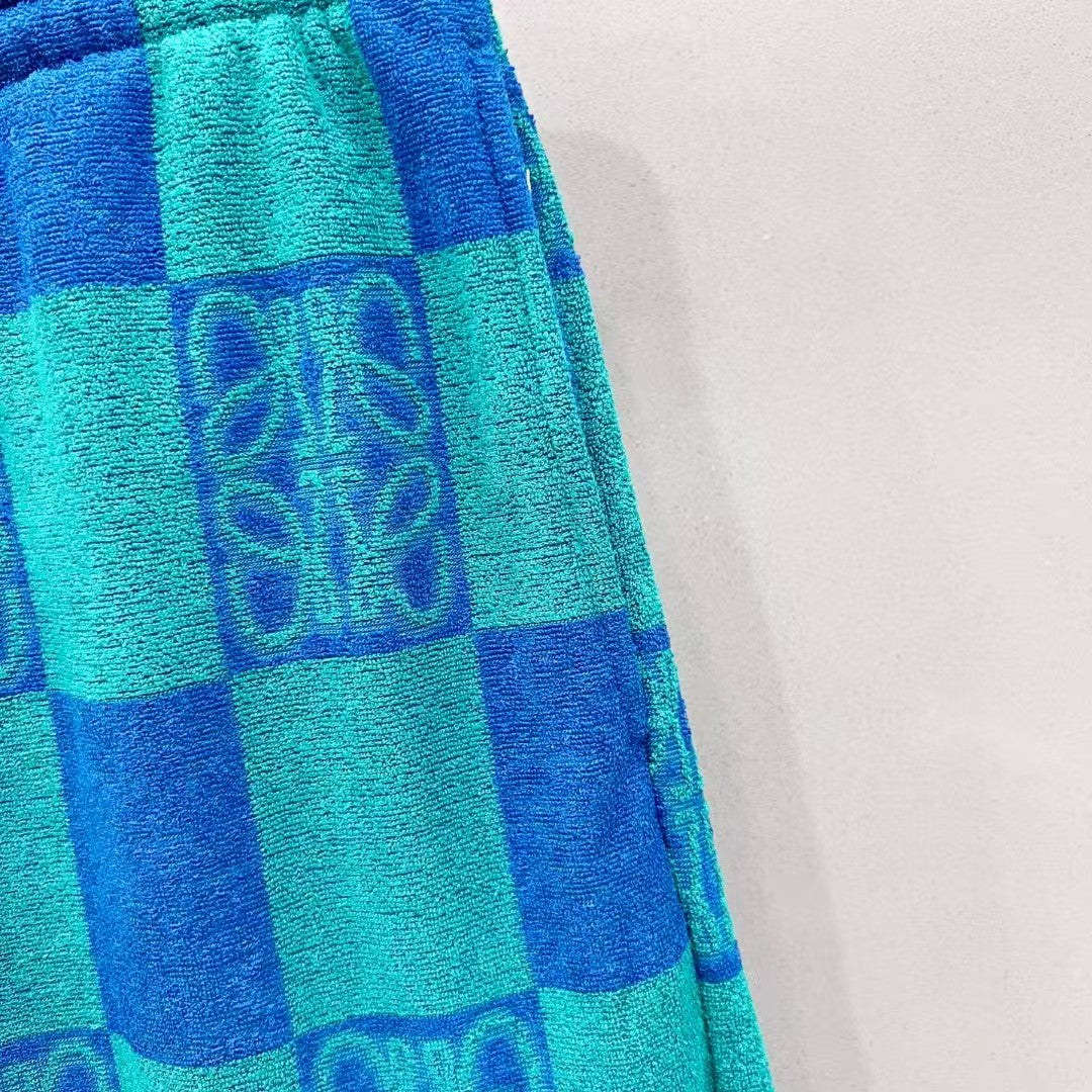 Customized towel fabric shorts