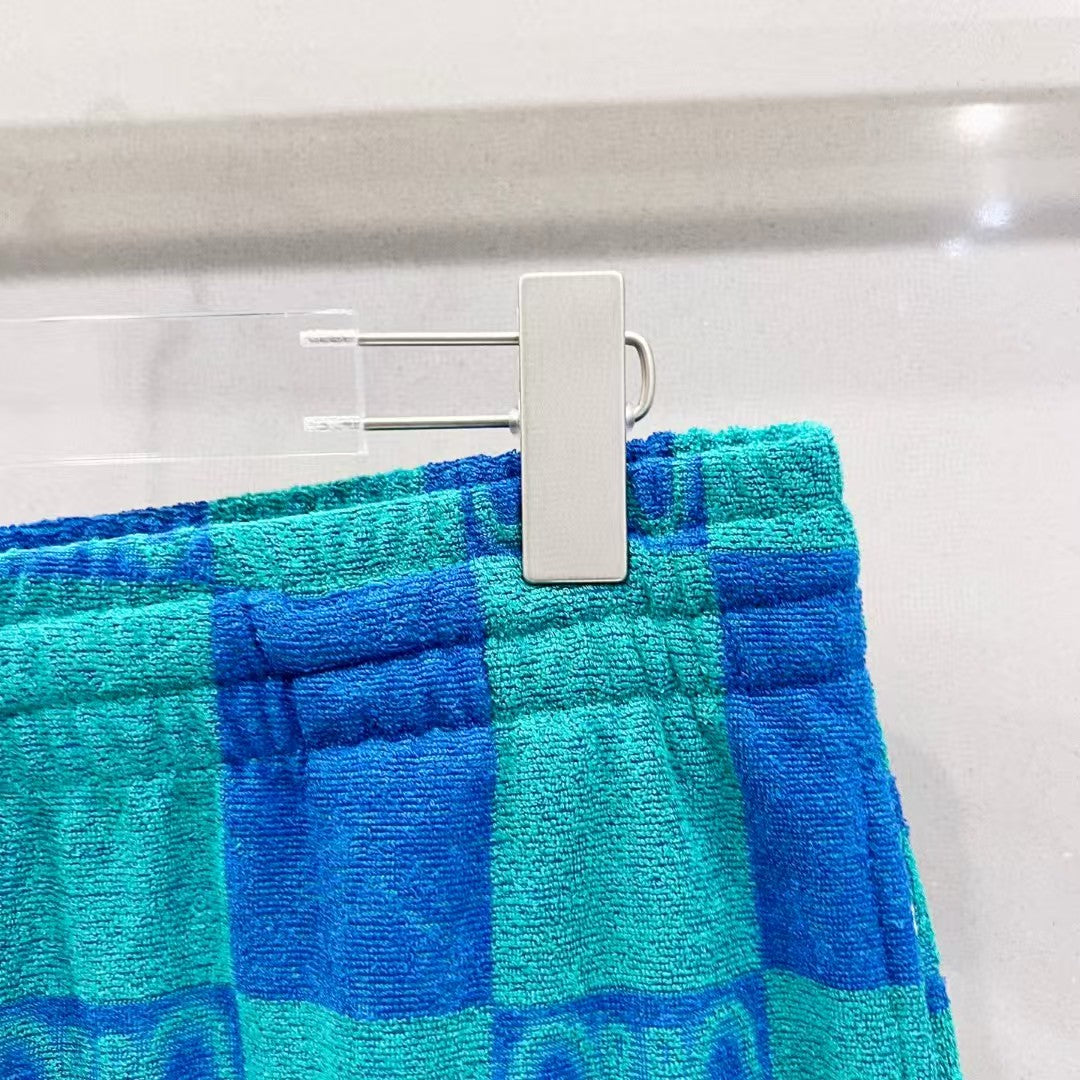 Customized towel fabric shorts