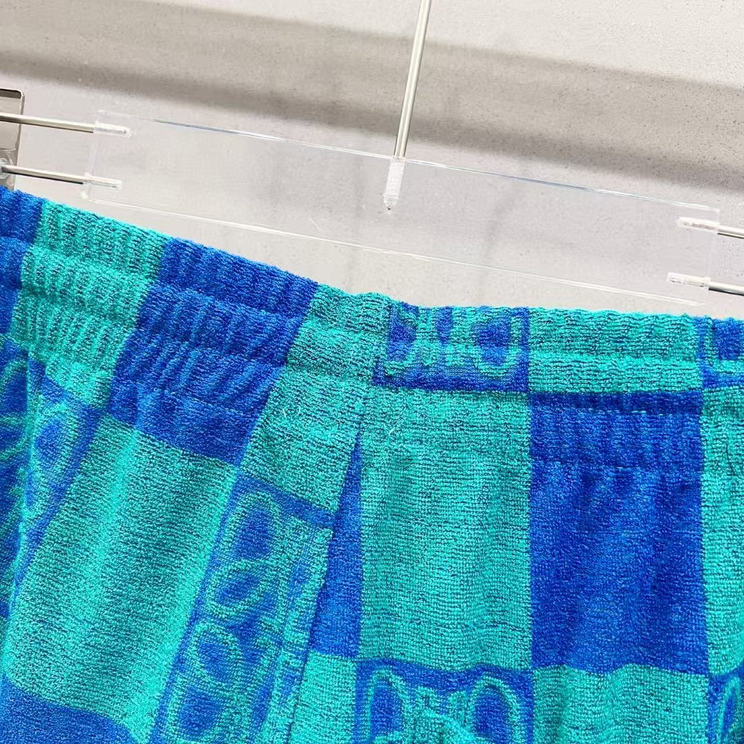 Customized towel fabric shorts
