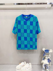Customized towel fabric round neck T-shirt