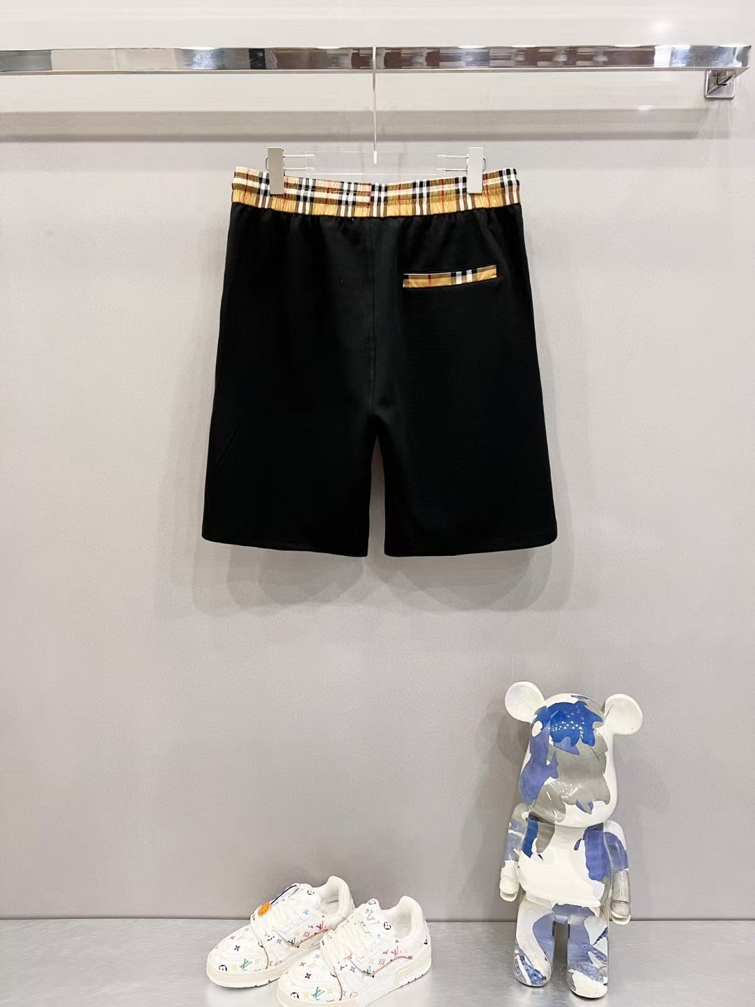 Space cotton shorts