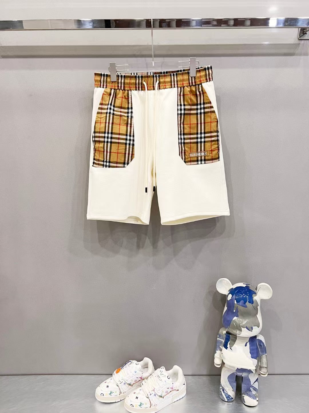 Space cotton shorts