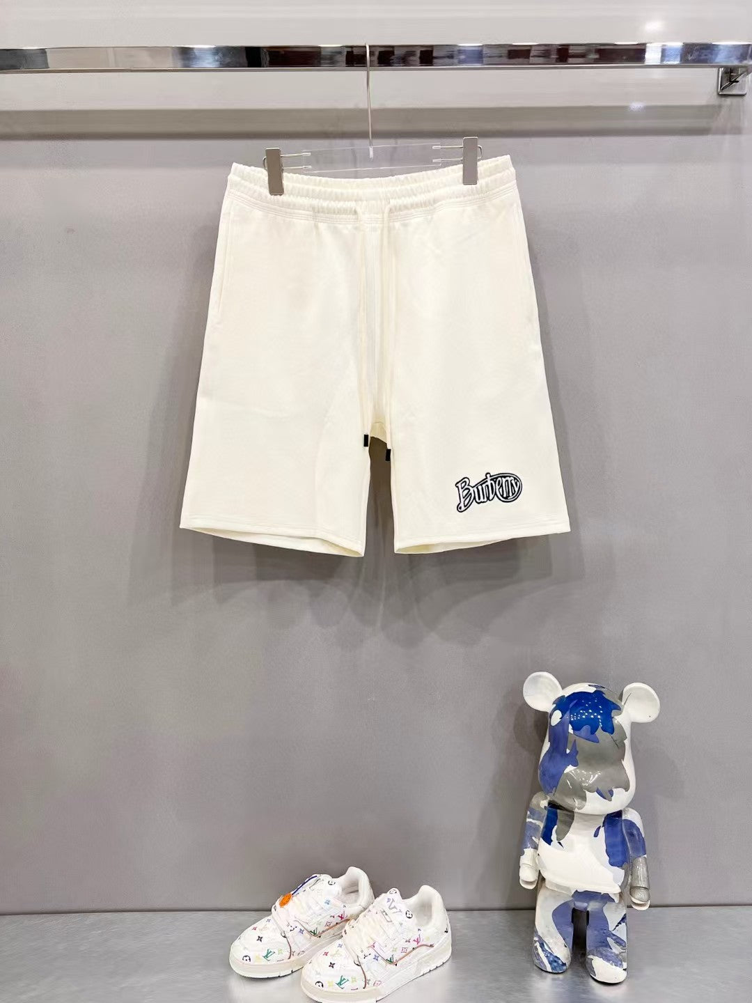 Space cotton shorts