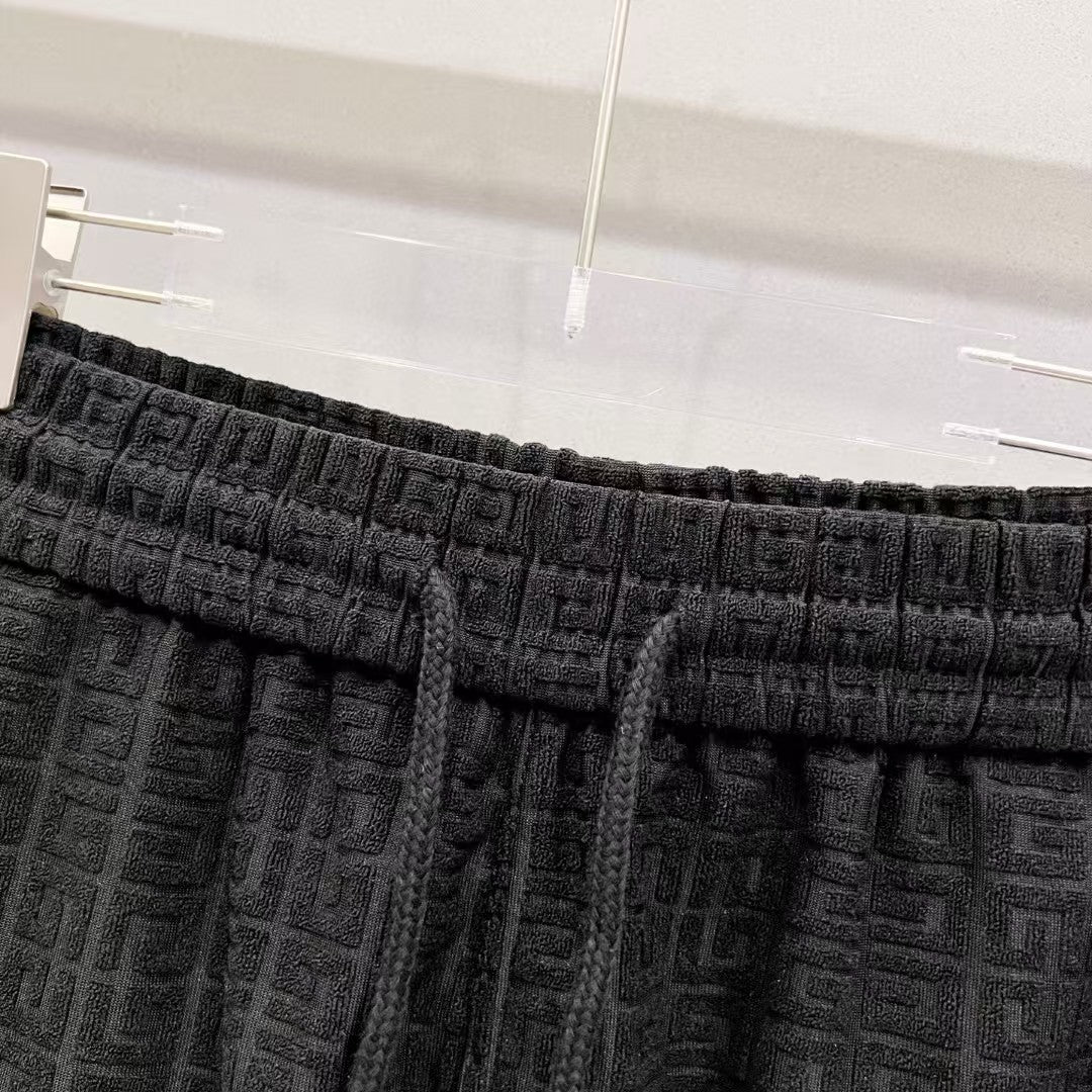 Jacquard fabric shorts