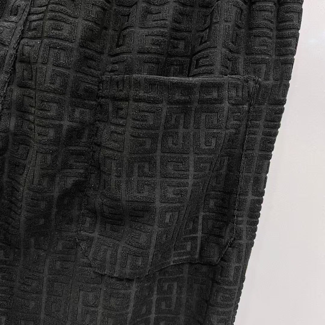 Jacquard fabric shorts