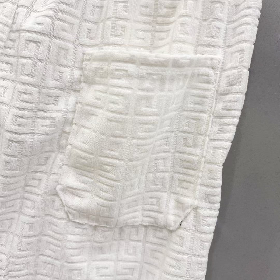 Jacquard fabric shorts