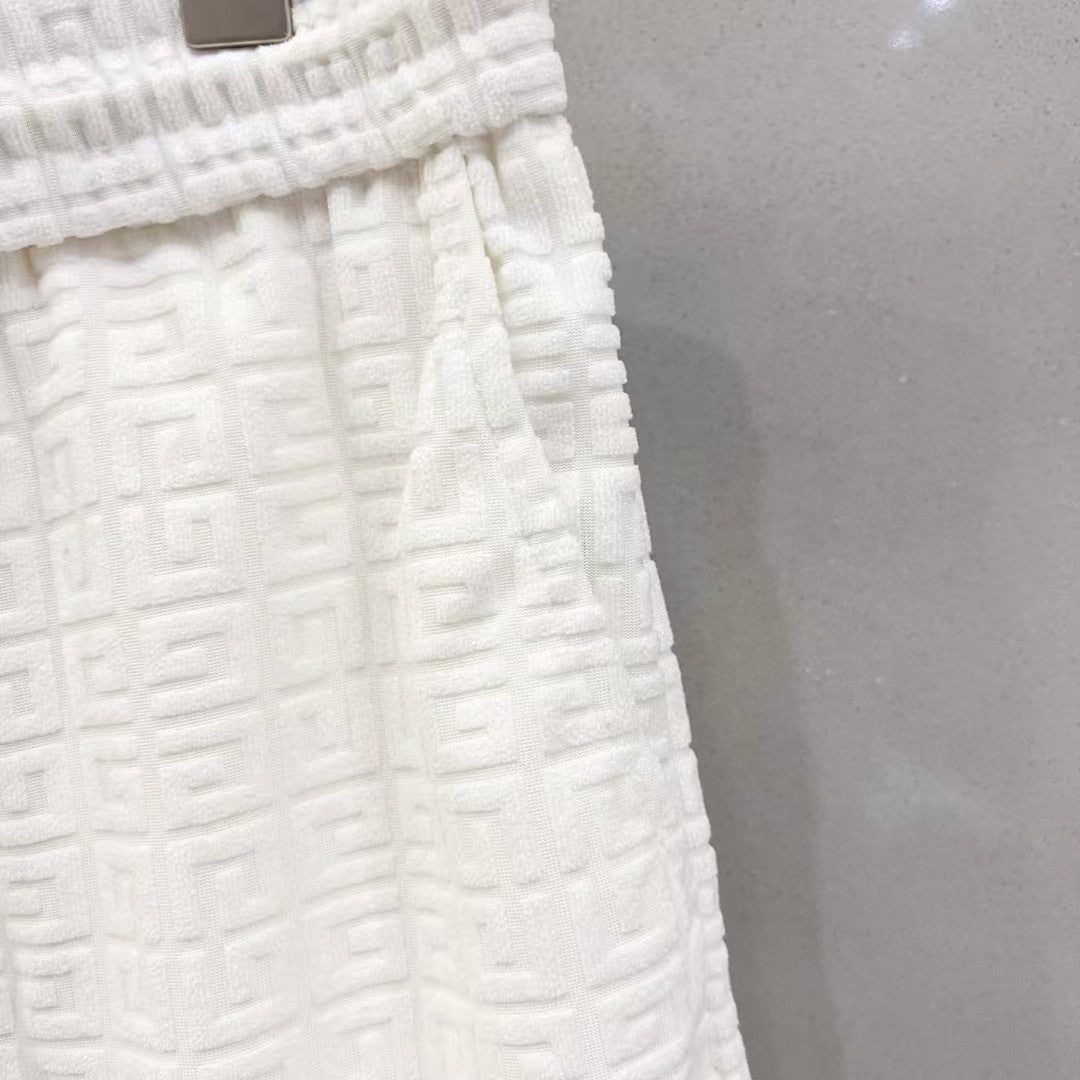 Jacquard fabric shorts