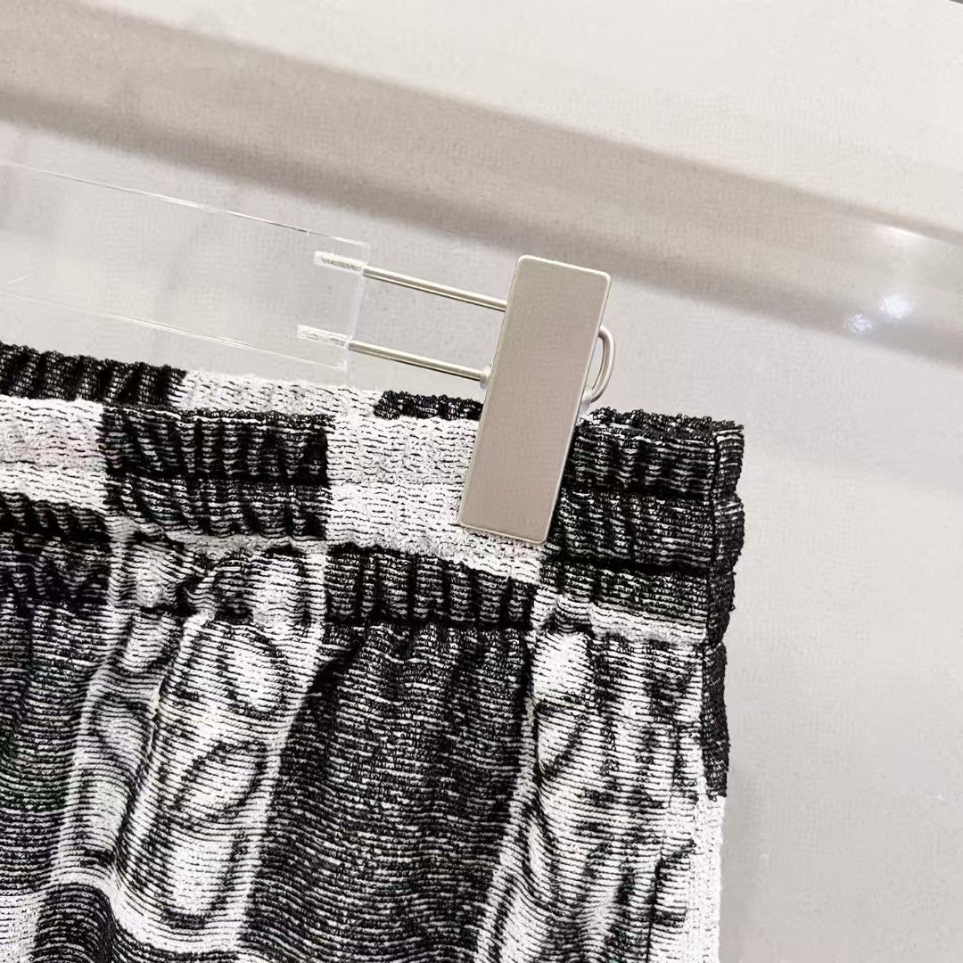 Towel fabric shorts