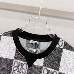 Towel fabric round neck T-shirt