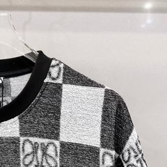 Towel fabric round neck T-shirt