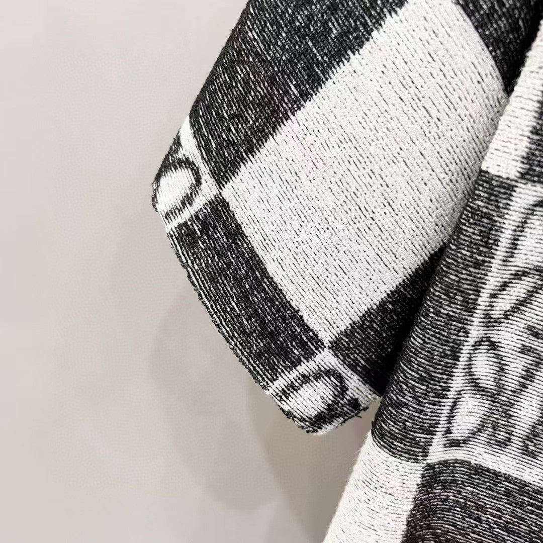Towel fabric round neck T-shirt