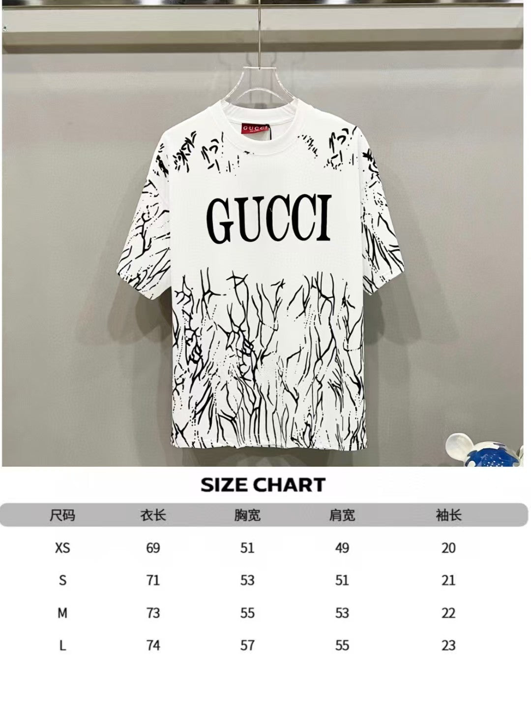 Cotton round neck short sleeved T-shirt