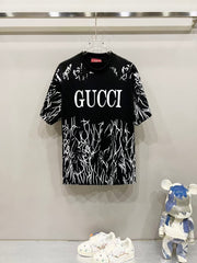 Cotton round neck short sleeved T-shirt