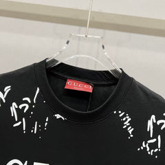 Cotton round neck short sleeved T-shirt