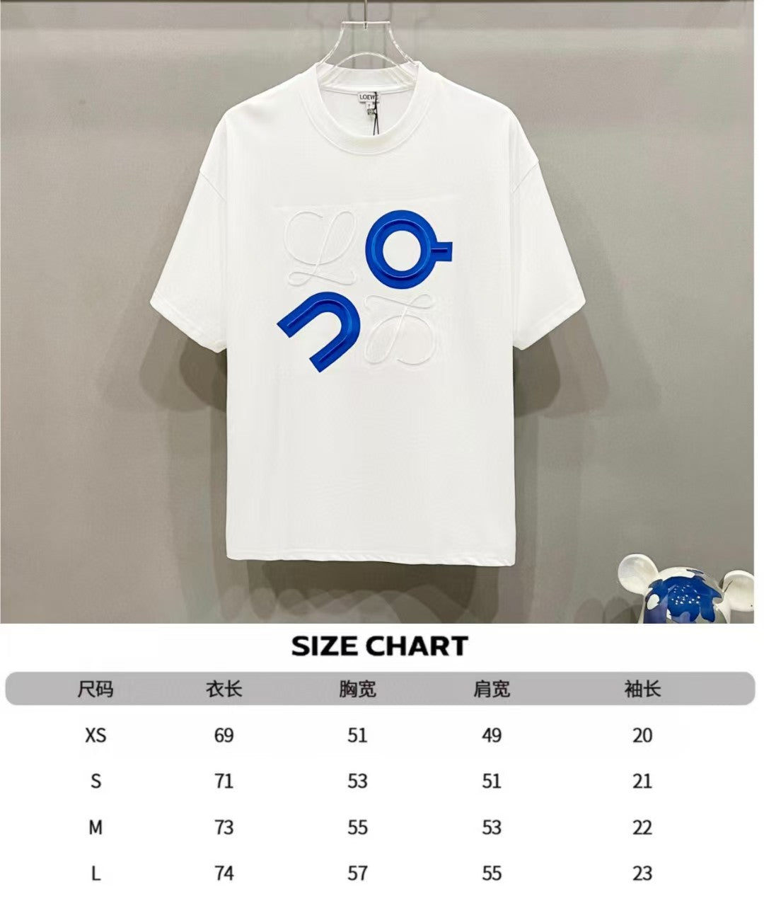 Round neck short sleeved T-shirt