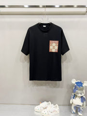 Round neck short sleeved T-shirt