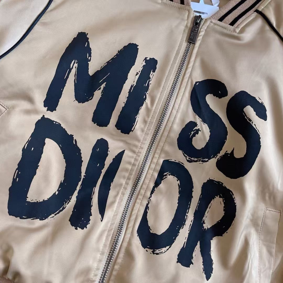 Letter printed decorative jacket jacket