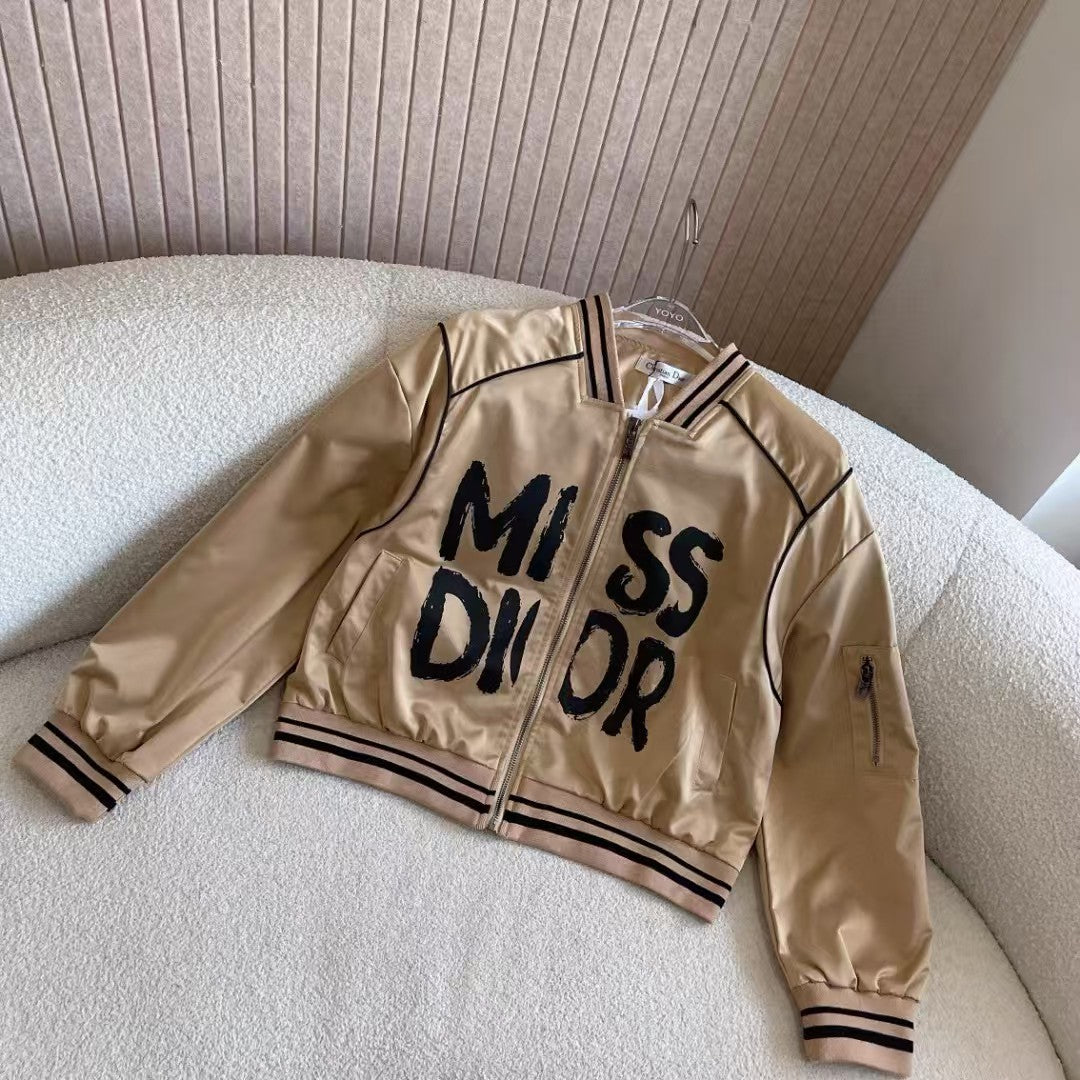 Letter printed decorative jacket jacket