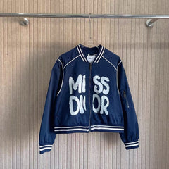 Letter printed decorative jacket jacket