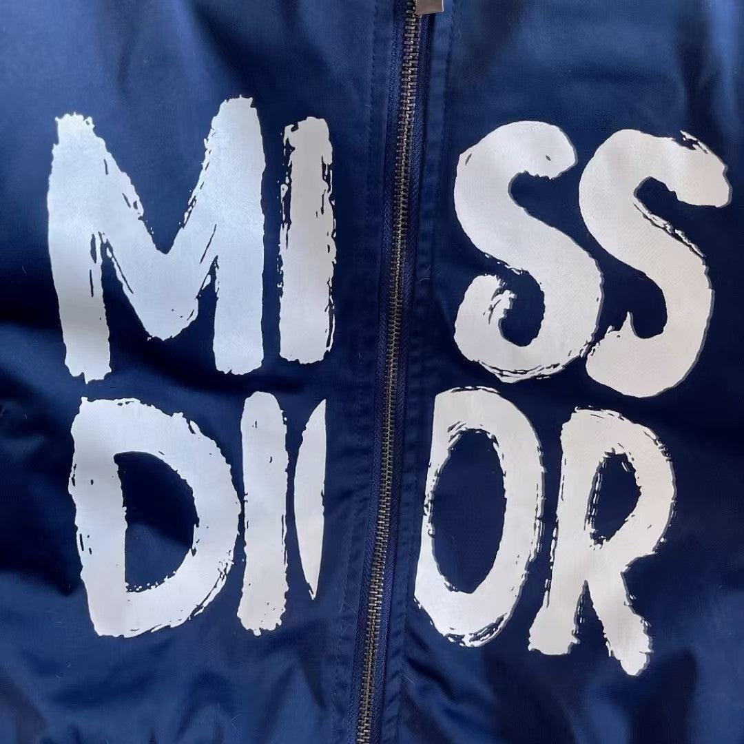 Letter printed decorative jacket jacket