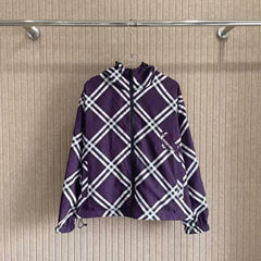 Double sided hooded short jacket