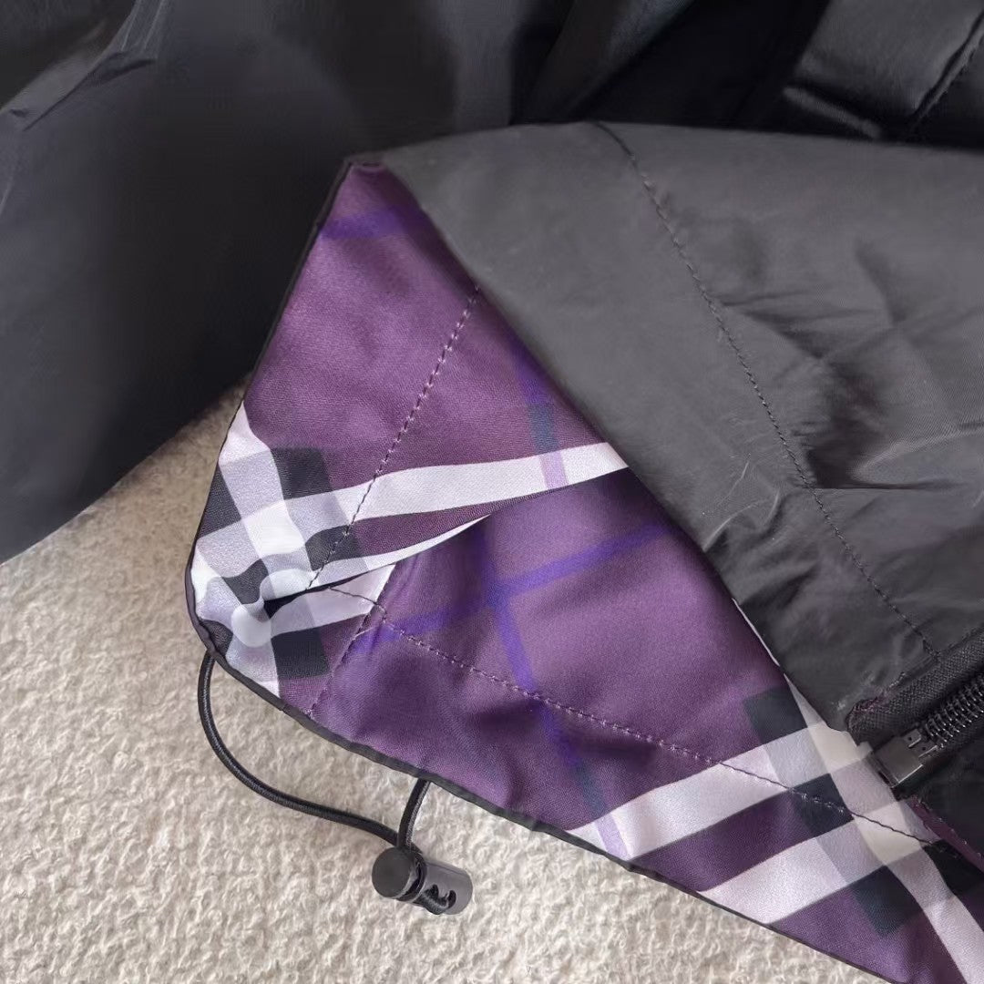 Double sided hooded short jacket