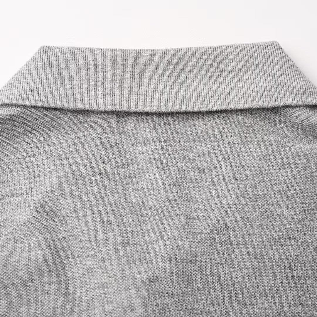 Classic plaid lapel T-shirt